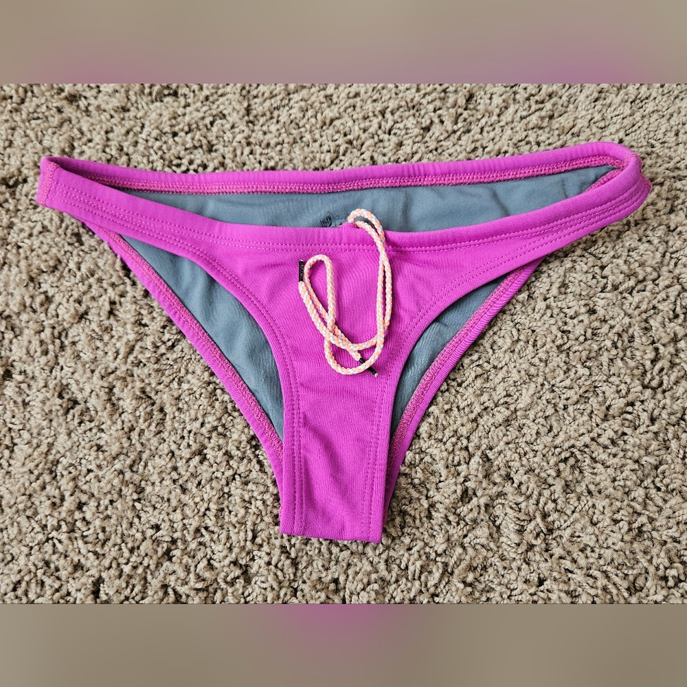 Jolyn Clothing Pink and Gray Bikini Bottom